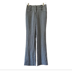 NWT Juniors Joe B Black White Patterned Boot Cut Flare Pants Size 0